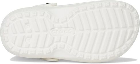Crocs Unisex-Child Classic Lined Clog | Toddler Slippers, White/Grey, 7 Toddler in Kuwait