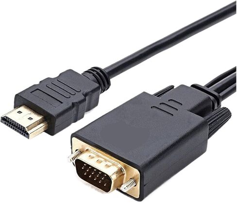 HDMI-Compatible to V/GA Adapter to Line Converter Cable 1.8M FHD 1920 * 1080P for Desktop PC TV M>oni>tor Projector(3meters) in Saudi Arabia
