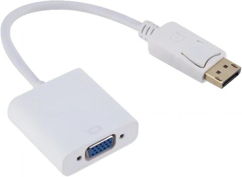 محول DisplayPort إلى V/GA ​​1080P Display Port DP ذكر إلى أنثى محول لجهاز عرض الكمبيوتر DVD TV M>oni>tor (أحمر وردي) in Saudi Arabia