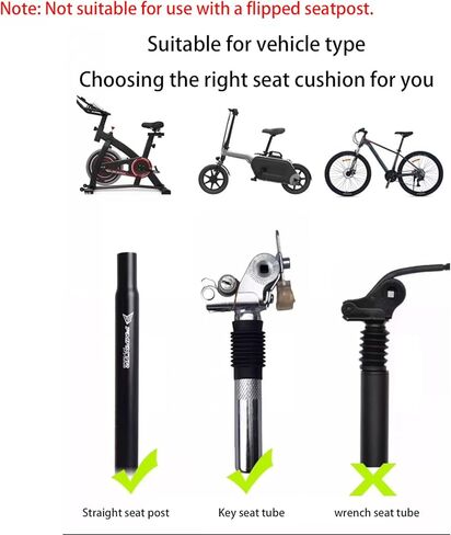 Extra Wide Noseless Bike seat Cushion for Men Women Memory Foam Filling Large Bike Saddle Ventilation Water Proof Bicycle Seat Cushion for Peloton Bikes MountainBikes Exercise Bikes City Bikes in Saudi Arabia