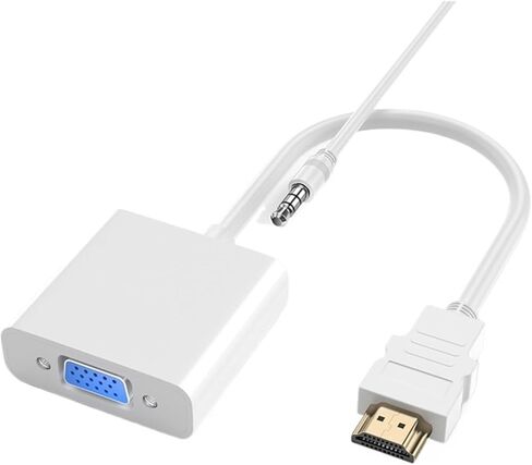 1080P HDMI-متوافق مع محول V/GA ​​كابل محول رقمي إلى تناظري لـ P;S/4 PC TV Box إلى جهاز العرض HDTV (لا يوجد صوت ولا طاقة) in Saudi Arabia