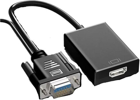 V/GA إلى HDMI محول محول 1080P V/GA ​​ذكر إلى HDMI شاحن أنثي كابل مع إخراج 3.5 مللي متر للكمبيوتر HDTV العارض in Kuwait