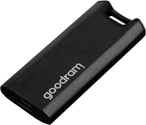 GoodRam Move Ridge Black - القرص الصلب الخارجي - SSD 512 جيجابايت - سرعة القراءة القصوى. 2000 ميجابايت/ثانية، سرعة الكتابة القصوى. 1500 ميجابايت/ثانية - USB 3.2 الجيل 2 × 2 من النوع C - مع غلاف معدني - 75 × 32 × 9.5 ملم in Saudi Arabia