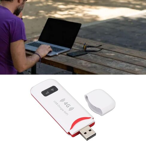 VBESTLIFE 4G LTE USB Modem with Wireless Hotspot, Portable 150Mbps High Speed Router for Europe Asia Oceania Africa with SIM Card Slot in Saudi Arabia