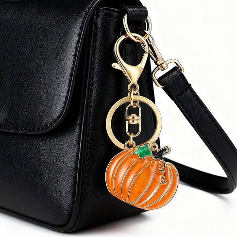 Pumpkin Keychain Halloween Keychain Pumpkin Bag Charms Halloween Charms for Purse in Saudi Arabia