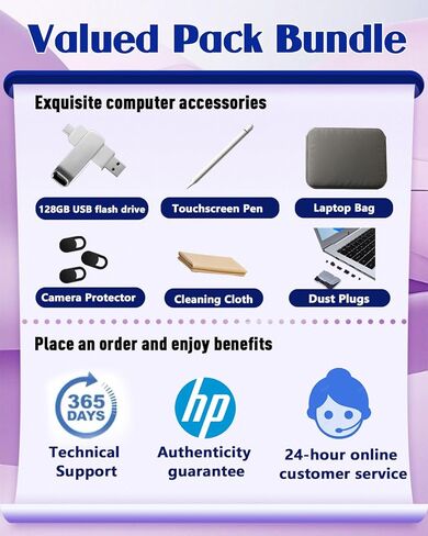 HP 15.6 Touchscreen Laptop Computer - Windows 11Pro, AI Copilot, 16GB RAM + 1TB SSD, 15.6'' FHD Anti-Glare Touchscreen (1920 x 1080), Intel 8 Core i3-N305, Intel UHD Graphics, WiFi-6, Moonlight Blue in Saudi Arabia