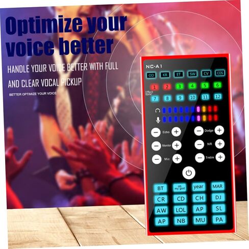 Multi-Purpose Compact Voice Disguiser Sound Card with Dual Dsp Noise Reduction Low Power Consumption Audio Mixer for Live Streaming Podcasting Gaming and Computer Voice Changing in Kuwait