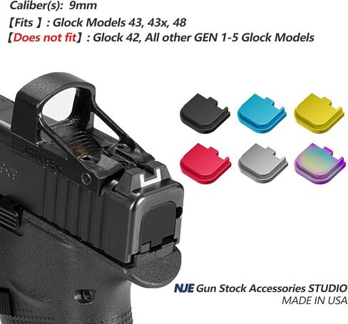 NJE Rear Slide Plate for Glock 43 43X 48 9MM in Saudi Arabia