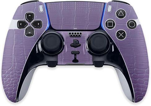 غلاف MightySkins متوافق مع وحدة تحكم PS5 DualSense Edge - غلاف التمساح الأرجواني | غطاء ملتف واقٍ ومتين وفريد ​​من نوعه من الفينيل | سهل التطبيق وتغيير الأنماط | صنع في الولايات المتحدة الأمريكية in Saudi Arabia