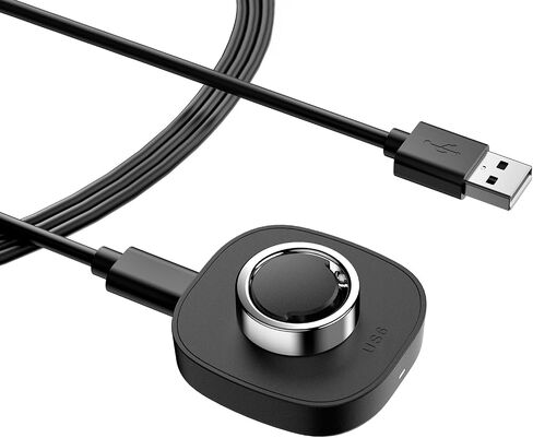 متوافق مع Oura Ring Gen3 - شاحن الحلقة الذكية مقاس 7، قاعدة شحن آمنة محمولة مع كابل USB-C in Saudi Arabia
