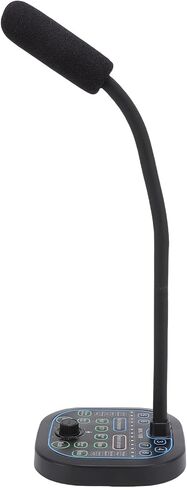 USB Computer Microphone, Plug & Play 16 Sound Effects Voice Changer for Android & iOS Phone/Computer/PC/Laptop, Supports Type C, USB, 3.5mm Sound Interfaces in Saudi Arabia
