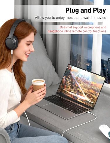 كابل صوت Aux بطول 3 أقدام إلى 3.5 ملم، قطعتان، محول USB مضفر من النايلون ذكر إلى AUX ذكر سلك صوت ستيريو TRS لسماعات الرأس، وأجهزة الكمبيوتر الشخصية، وأجهزة الكمبيوتر المحمول، ومكبرات الصوت، وأجهزة الكمبيوتر التي تعمل بنظام Windows PS5 PS4 Mac OSX Desktops in Kuwait