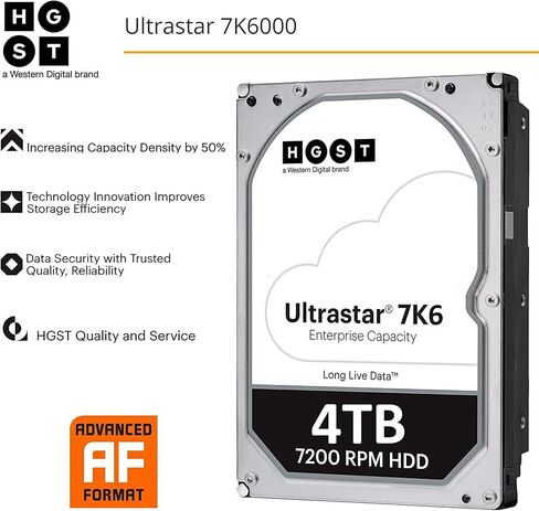 HGST Ultrastar 7K6000 HUS726040ALE610 (0F23005) 4 TB 7200 RPM SATA 6Gb/s 3.5-Inch Internal Hard Drive (Renewed) in Saudi Arabia
