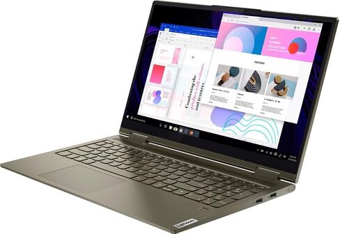 لاب توب لينوفو يوجا 7 2 في 1، انتل 4-كور i7-1165G7، شاشة لمس 15.6 بوصة فل اتش دي اي بي اس، انتل ايريس اكس ايه جرافيك، 12 جيجا DDR4 512 جيجا اس اس دي، لوحة مفاتيح بإضاءة خلفية، بصمة الإصبع، ثاندربولت 4، واي فاي 6، ويندوز 11 برو in Kuwait