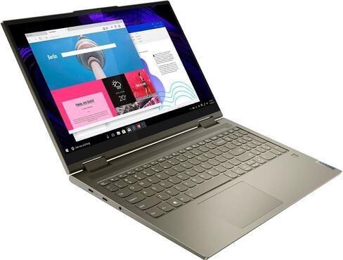 لاب توب لينوفو يوجا 7 2 في 1، انتل 4-كور i7-1165G7، شاشة لمس 15.6 بوصة فل اتش دي اي بي اس، انتل ايريس اكس ايه جرافيك، 12 جيجا DDR4 512 جيجا اس اس دي، لوحة مفاتيح بإضاءة خلفية، بصمة الإصبع، ثاندربولت 4، واي فاي 6، ويندوز 11 برو in Kuwait