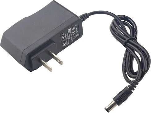 شاحن محول إمداد الطاقة AC DC، 9 فولت، 2 أمبير، 110 فولت تيار متردد، 5.5 × 2.1 ملم مركز إيجابي، متوافق مع دواسة الجيتار، لوحة مفاتيح البيانو in Saudi Arabia