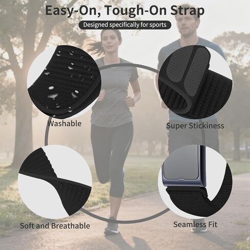 2 Pack 22mm Sport Stretchy & Breathable Ankle/Arm Band Compatible with Amazfit Helio Strap, Men Women Sport Wristband for Fitness Tracker in Saudi Arabia