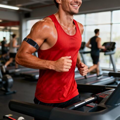 2 Pack 22mm Sport Stretchy & Breathable Ankle/Arm Band Compatible with Amazfit Helio Strap, Men Women Sport Wristband for Fitness Tracker in Saudi Arabia