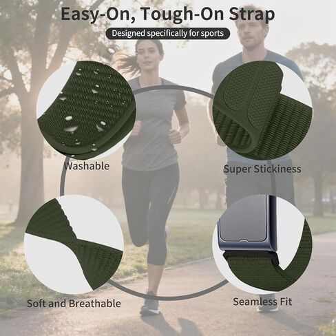 2 Pack 22mm Sport Stretchy & Breathable Ankle/Arm Band Compatible with Amazfit Helio Strap, Men Women Sport Wristband for Fitness Tracker in Kuwait