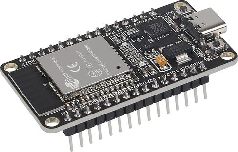 2PCS Type-C ESP32 ESP-WROOM-32 Development Board WiFi + Bluetooth CP2102 Dual Core 2.4Ghz Microcontroller Compatible with Arduino (ESP32 30P, Type-C) in Saudi Arabia