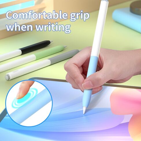 حافظة أقلام دوبامين متوافقة مع Vivo Pencil 2s/iQOO Pencil 2s/iQOO Pencil Air Jelly Sleeve - غلاف TPU متعدد الألوان، مقاس نحيف، حماية من الخدش - أبيض in Kuwait