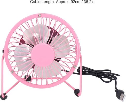Tyenaza Portable Table Fans, Small Personal Desktop Fan USB Portable Silent Camping Fan for Home Office(Pink) in Saudi Arabia