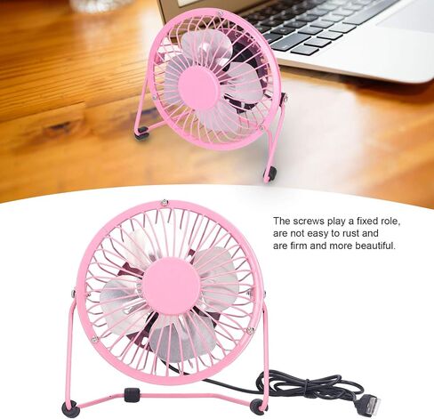 Tyenaza Portable Table Fans, Small Personal Desktop Fan USB Portable Silent Camping Fan for Home Office(Pink) in Saudi Arabia