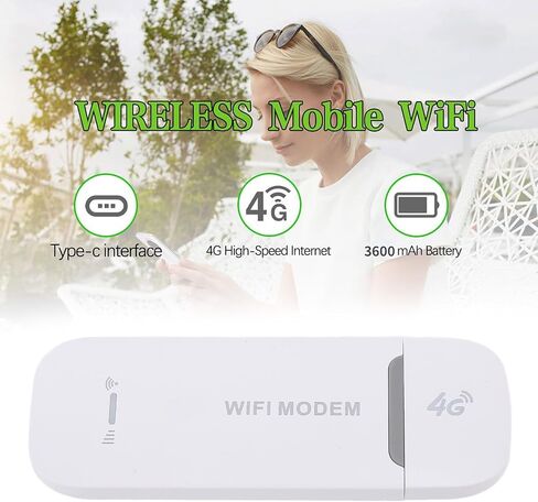 راوتر لاسلكي محمول من Dpofirs، مودم واي فاي 4G LTE، سرعة عالية تصل إلى 150 ميجابت في الثانية، 8 أجهزة مدعومة، إشارة ثابتة للسفر، حماية متعددة (أسود) in Saudi Arabia