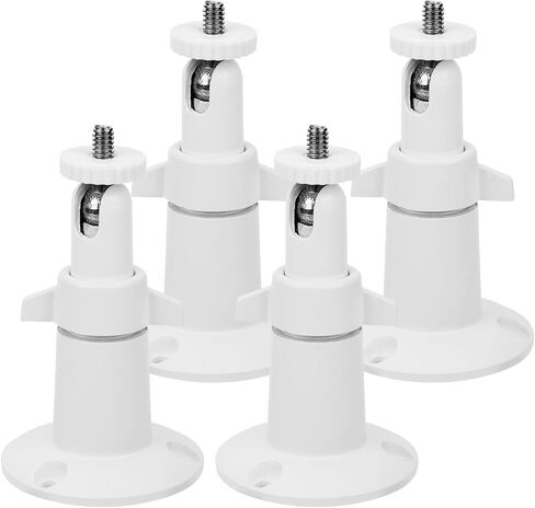 4 Pack Security Camera Wall Mount for Arlo Pro 2/3/4/5, Arlo Ultra/Ultra 2, Arlo Go, Adjustable Indoor/Outdoor Mount Bracket Compatible with Standard 1/4" Threaded Hole, for Ring Stick Up Cam Battery in Saudi Arabia