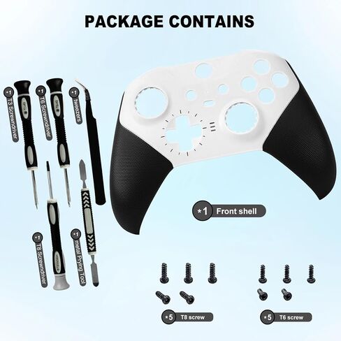 غطاء أمامي لغطاء الغطاء الأمامي لجهاز Xbox One Elite Series 2 Elite Series 2 قطع غيار وحدة التحكم الأساسية (أسود (أسود) in Saudi Arabia