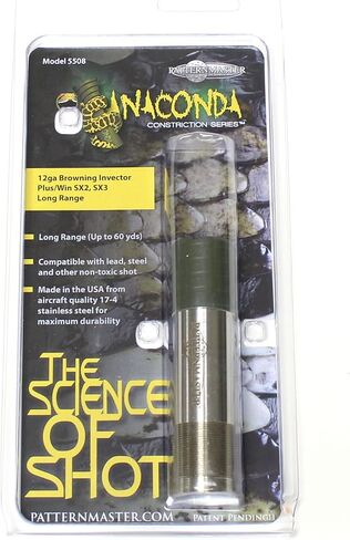Patternmaster Anaconda Long Range 12 Gauge Hunting Shotgun Accessory Durable 17-4 Stainless Steel Choke Tube | Effective Range Up to 60 Yards in Kuwait