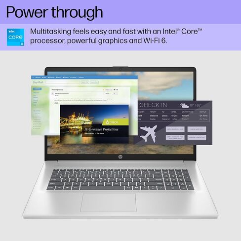 HP 2025 17.3" Laptop Compurter for Business & Student, Intel 8-Core Processor, 32 GB RAM, 1 TB SSD, Anti-Glare Display, Windows 11 Pro, Bluetooth 5.3, Type-c, Silver, Copilot AI, w/Accessories in Saudi Arabia