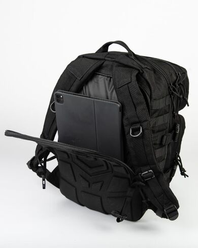 3VGEAR Velox II Quick Action Tactical Backpack - 27L Capacity Bag with 4 Compartments, MOLLE Webbing, Hydration Compatible, Laptop Sleeve and Compression Straps - Large Tactical Backpack - Olive Drab in Saudi Arabia