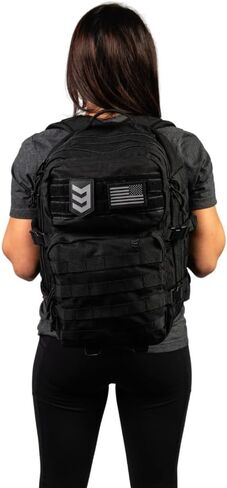 3VGEAR Velox II Quick Action Tactical Backpack - 27L Capacity Bag with 4 Compartments, MOLLE Webbing, Hydration Compatible, Laptop Sleeve and Compression Straps - Large Tactical Backpack - Olive Drab in Saudi Arabia