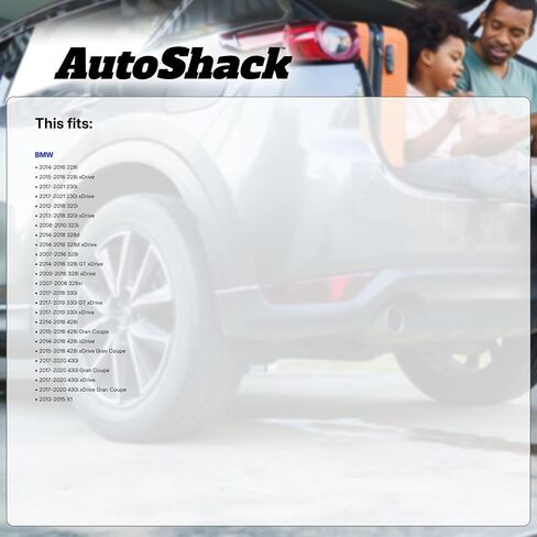Autoshack زوج من 2 Front Nightguard مغلي محفور محفور محفور محفور سائق السائق واستبدال جانب الراكب لـ BMW X1 328XI 428i 430i 320i Xdrive 328i Xdrive 330i in Saudi Arabia