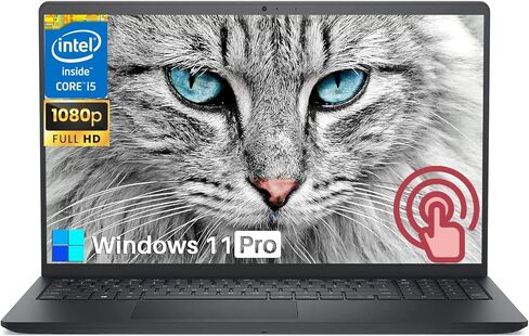 Dell 15 Laptop DC15250 Touchscreen Computer, Intel 10-Core i7-1355U(Up to 5.0GHz), Intel UHD Graphics, 15.6" FHD Anti-Glare Touchscreen, 64 GB RAM, 2 TB SSD, Wi-Fi 6, Copilot-AI, Windows 11 Pro in Saudi Arabia