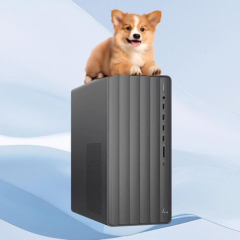 HP Desktop Computers Tower PC, 20-core Intel Core i7-14700(Beat i9-11900K), 32GB DDR4, 1TB PCIe SSD, Type-C, HDMI, VGA, Bluetooth, WiFi6, Keyboard and Mouse, Windows 11 Pro, Black in Kuwait