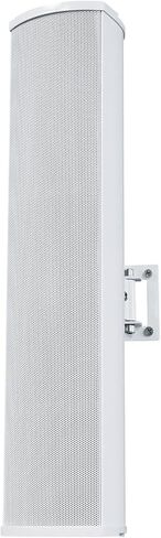 Rockville Wet Array 4 أبيض 70 فولت 60 وات مكبر صوت عمود دوار تجاري مثبت على الحائط، تصميم مصفوفة خط ثنائي الاتجاه، مقاوم للماء IP55، للاستخدام الداخلي/الخارجي للمطاعم والكنائس والقاعات (عنصران) in Saudi Arabia
