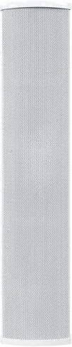 Rockville Wet Array 4 أبيض 70 فولت 60 وات مكبر صوت عمود دوار تجاري مثبت على الحائط، تصميم مصفوفة خط ثنائي الاتجاه، مقاوم للماء IP55، للاستخدام الداخلي/الخارجي للمطاعم والكنائس والقاعات (عنصران) in Saudi Arabia