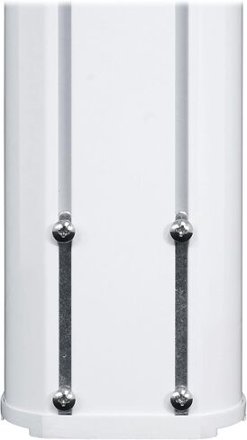 Rockville Wet Array 4 أبيض 70 فولت 60 وات مكبر صوت عمود دوار تجاري مثبت على الحائط، تصميم مصفوفة خط ثنائي الاتجاه، مقاوم للماء IP55، للاستخدام الداخلي/الخارجي للمطاعم والكنائس والقاعات (عنصران) in Saudi Arabia
