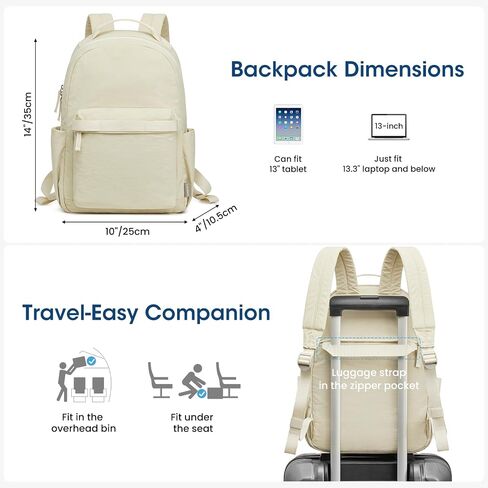 G4Free Small Nylon Backpack for Women Men, Lightweight Backpack Daypack for Travel Work Hiking, Black in Saudi Arabia