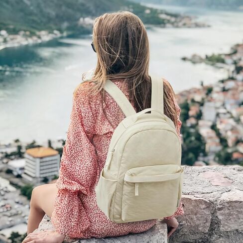 G4Free Small Nylon Backpack for Women Men, Lightweight Backpack Daypack for Travel Work Hiking, Black in Saudi Arabia