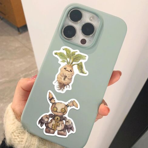 50 Pcs Fantasy Cryptid Stickers Pack - Cute Waterproof Vinyl Fairy Tale Monster Decals for Scrapbook, Journal, Laptop, Water Bottle, DIY Crafts, Planner & Gift in Kuwait