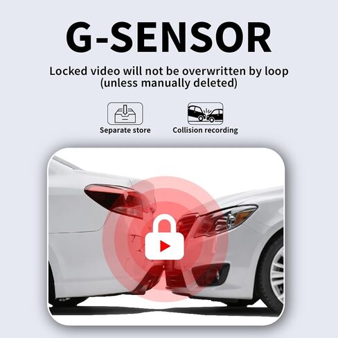 Generic 1080P Triple Dash Cam Front and Rear and Cabin Recording, 2.0" IPS Screen Car Accessories, G-Sensor, Night Vision Loop Recording, Motion Detection, Heatproof, Electronics Max 64GB Support in Saudi Arabia