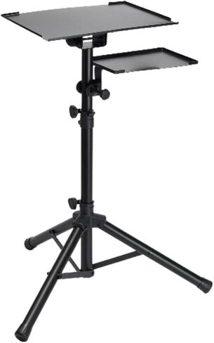 Flashpoint Projector Laptop Tripod Stand, Adjustable FoldableHeight, DJ Gear Holder, Perfect for Office, Home, Stage, Studio Equipment in Saudi Arabia