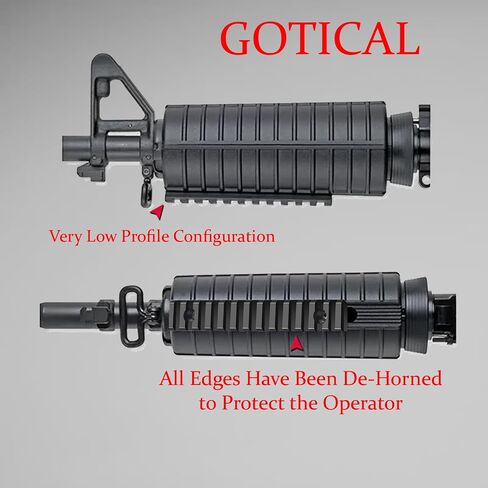 قسم السكك الحديدية Gotical 11 فتحة MLOK لـ M Lok Handguard أحد عشر فتحة للسكك الحديدية Picatinny Rail (قطعتان) in Kuwait