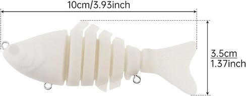 5pcs Multi Jointed Unpainted Fish Lure Swimbait Hard Bait, Fishing Lures Bodies Set, Blanks Unpainted Crankbait DIY for Bass in Saudi Arabia