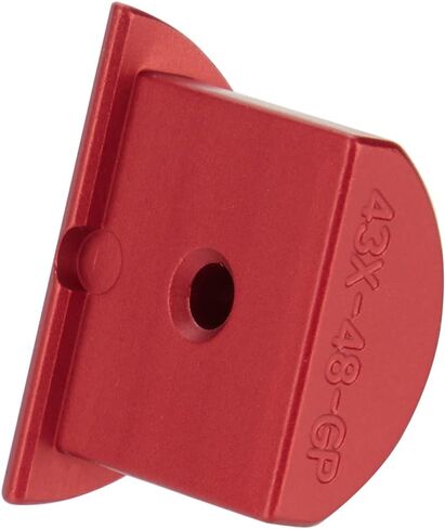 NDZ Performance Aluminum Grip Frame Slug Plug Insert for Glock 43X & 48 – Laser Engraved, Made in The USA in Saudi Arabia
