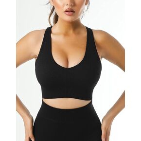 Women’s Ribbed Scoop Neck Crop Tank Top with Wide Strap Athletic Knit Design for Gym & Casual Wear (Red 1, S) in Kuwait