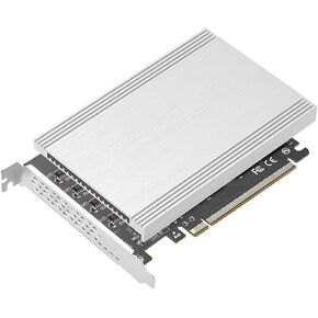 فتحة بطاقة وحدة التحكم 256 جيجابت في الثانية 4 منافذ M.2 NVMe SSD RAIDs لتوسيع PCIe X16 إلى M.2 NVME SSD للكمبيوتر in Kuwait